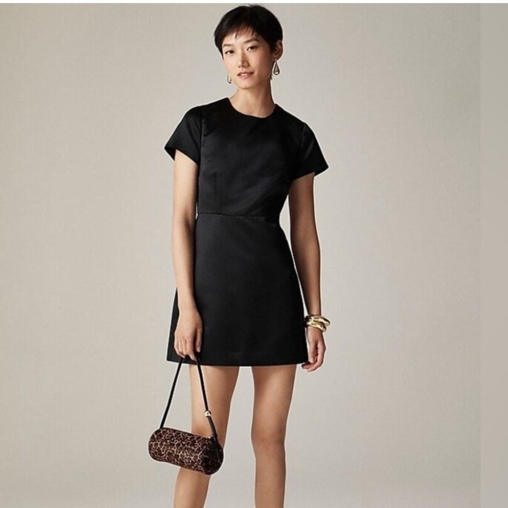 J.CREW Collection A-line mini dress in duchesse satin
